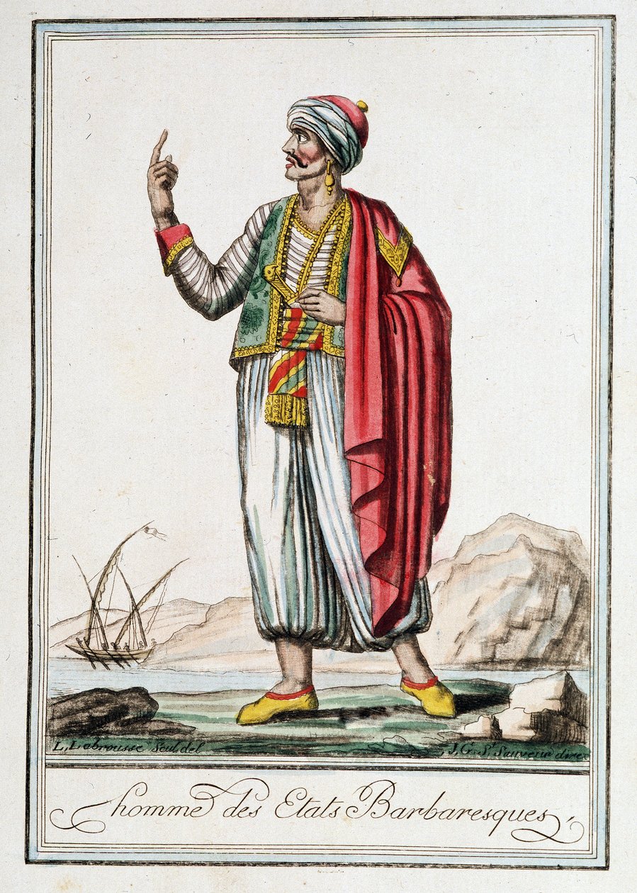 رجل من الدول البربرية ، "موسوعة الرحلات" بقلم ج. غراست سانت سوفور (سانت سوفور) بواسطة جاك غراسيت دي سانت سوفير