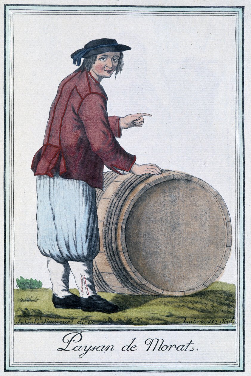 Peasant de Morat (Switzerland) - in “” Encyclopedia of Travels”” by Grasset St Sauveur, ed. 1796 بواسطة جاك غراسيت دي سانت سوفير