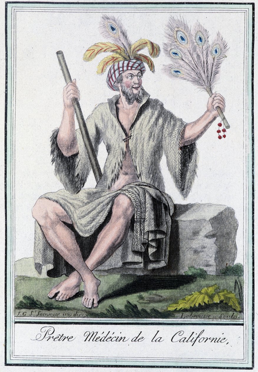 كاهن طبيب كاليفورنيا - في "" موسوعة الأسفار "بقلم Grasset Saint Sauveur ، محرر. باريس 1796 بواسطة جاك غراسيت دي سانت سوفير