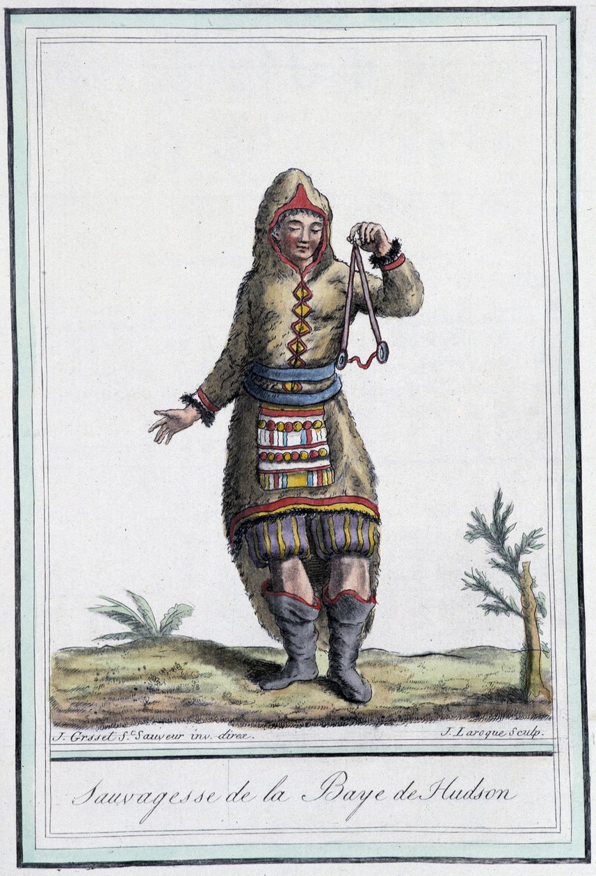 Sauvagesse خليج هدسون (كندا) - في "" موسوعة الرحلات "" بقلم Grasset St Sauveur ، محرر. 1796 بواسطة جاك غراسيت دي سانت سوفير