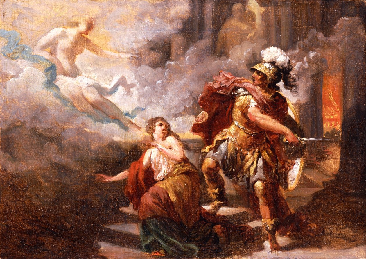 هيلين أنقذها فينوس من غضب أينيس 1779 بواسطة جاك هنري سابليت