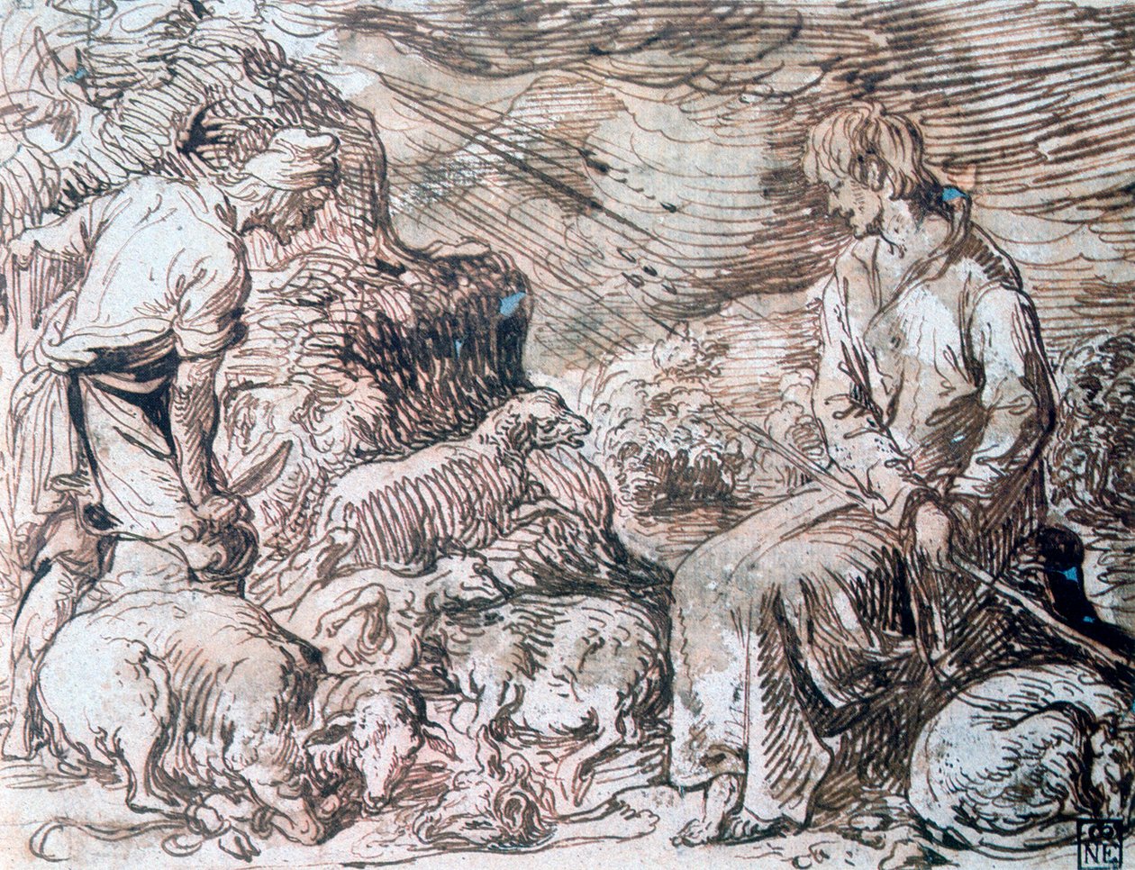 أبقراط وديموقريطوس ، c1584-1629 بواسطة جاك الثاني دي غين