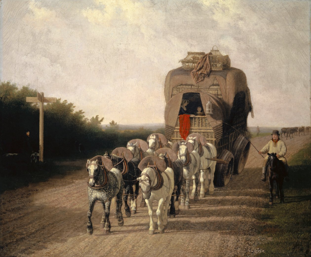 The Ludlow Carrier-Coach ، 1801 بواسطة جاك لوران اجاسي