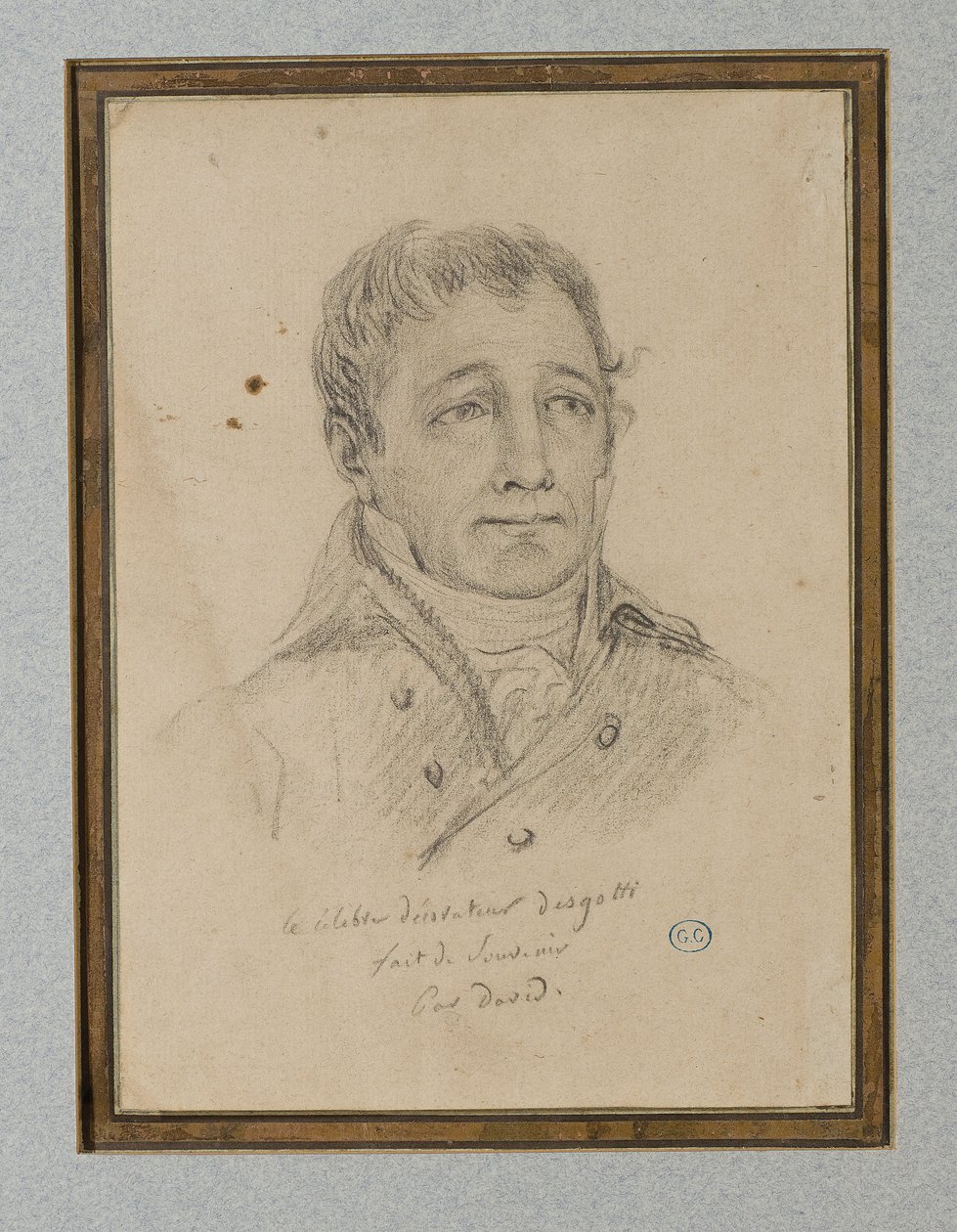 صورة لإيجناس-أوجين-ماري ديجوتي ، حوالي 1815-25 (طباشير على ورق بني فاتح) بواسطة جاك لويس (ورشة عمل) ديفيد