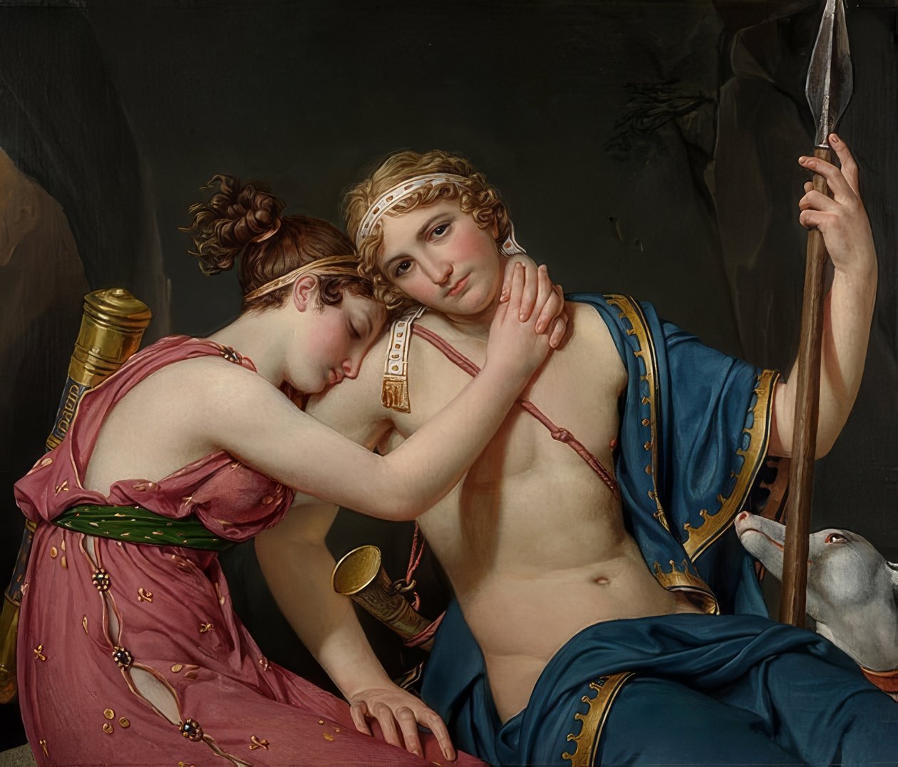 وداع Telemachus من القربان المقدس. 1818 بواسطة جاك لويس ديفيد
