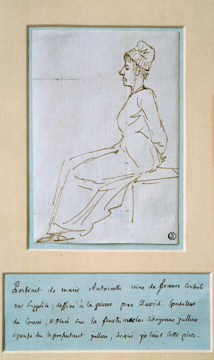 أدت ماري أنطوانيت إلى التعذيب (1755 - 1793). رسم جاك لويس ديفيد (1748-1825) بواسطة جاك لويس ديفيد