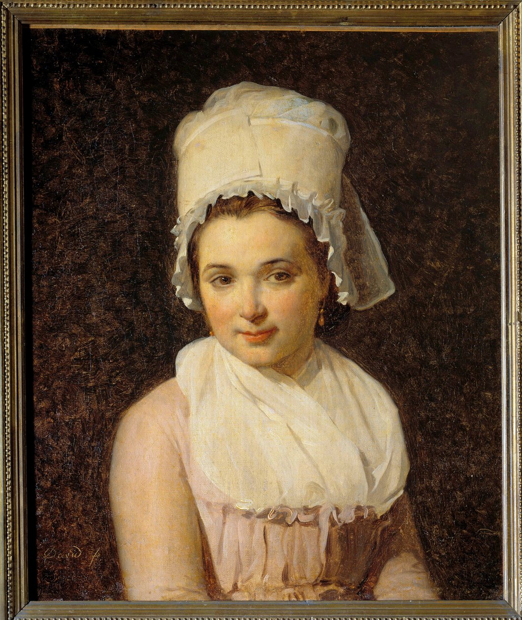 صورة لكاثرين ماري تالارد (1772-1825) زوجة فرانسوا لامي ، عمدة Sougeres في يون لوحة لجاك لويس ديفيد (1748-1825) 1795 صن. 0،64x0،54 م - صورة كاترين ماري تالارد (1772-1825) ، زوجة فرانسوا لامي ، عمدة سوج بواسطة جاك لويس ديفيد