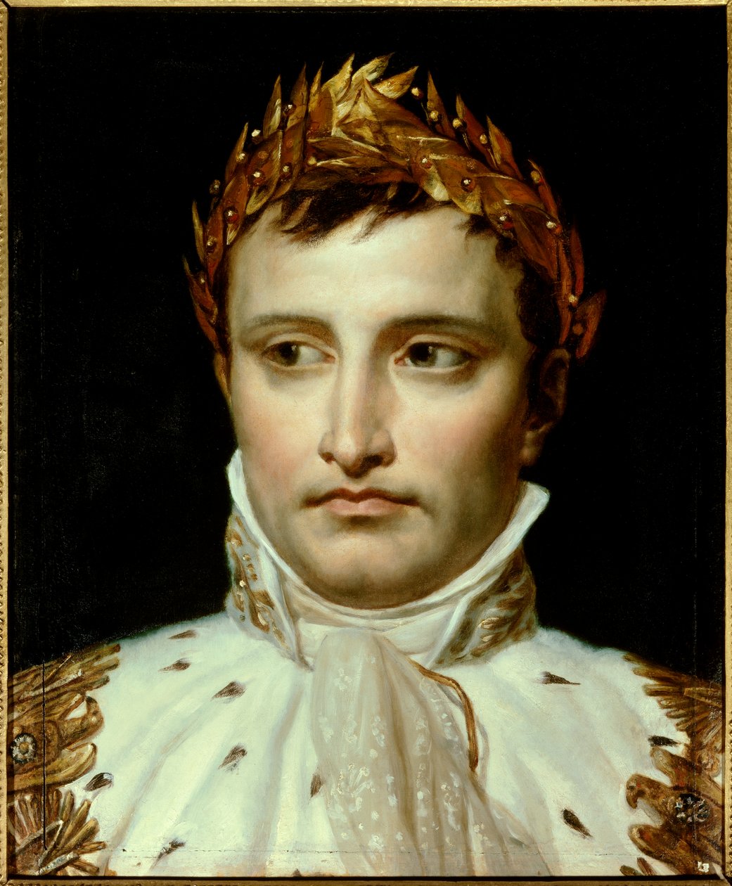 صورة للإمبراطور نابليون الأول (1769-1821) لوحة لجاك لويس ديفيد (1748-1825) باريس في القرن التاسع عشر ، مؤسسة تيير - صورة للإمبراطور نابليون الأول بونابرت (1769-1821) - رسم لجاك لويس ديفيد (1748-1925) ، زيت على قماش بواسطة جاك لويس ديفيد