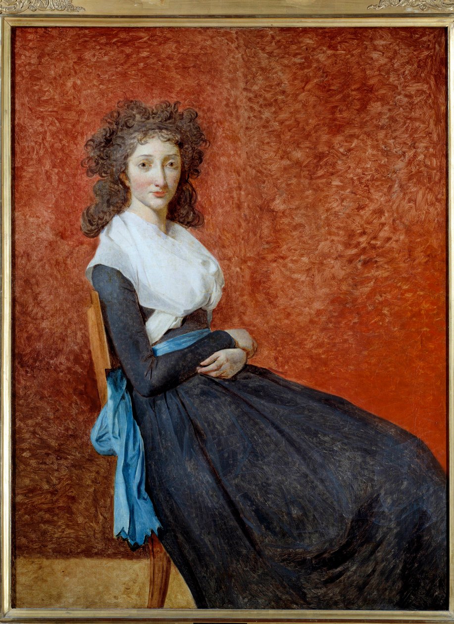 صورة مدام تشارلز لويس ترودين (1769-1802) لوحة لجاك لويس ديفيد (1748-1825) صن. 1،30 x 0،98 م بواسطة جاك لويس ديفيد