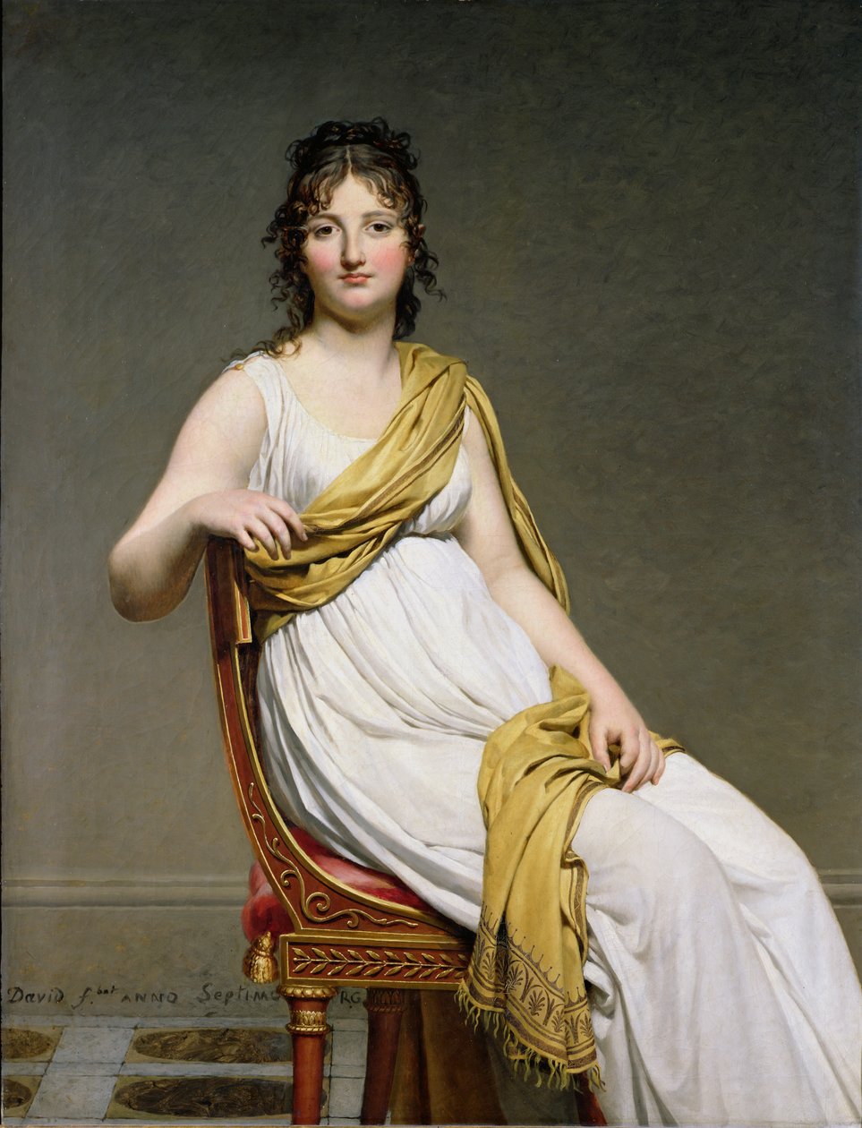 صورة للسيدة ريموند دي فيرنيناك (1780-1827) 1798-99 بواسطة جاك لويس ديفيد
