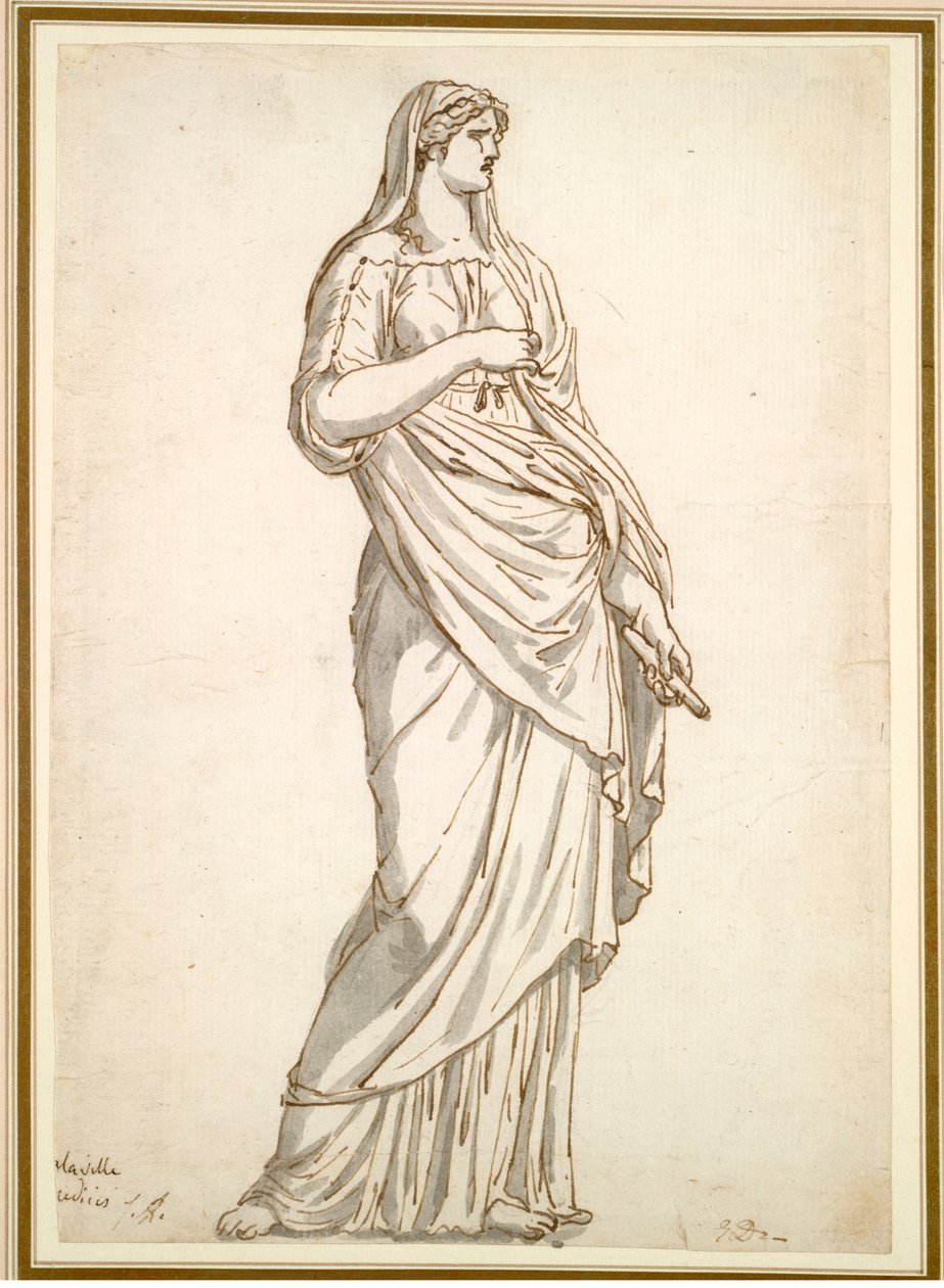 دراسة تمثال سابين من فيلا ميديشي ، ج. 1775-1780. بواسطة جاك لويس ديفيد