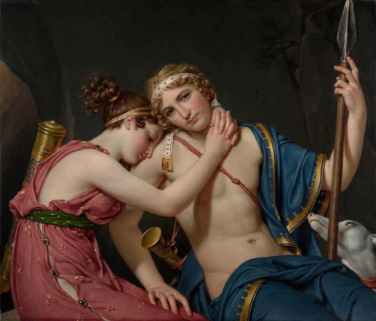 وداع Telemachus و Eucharis ، 1818 بواسطة جاك لويس ديفيد