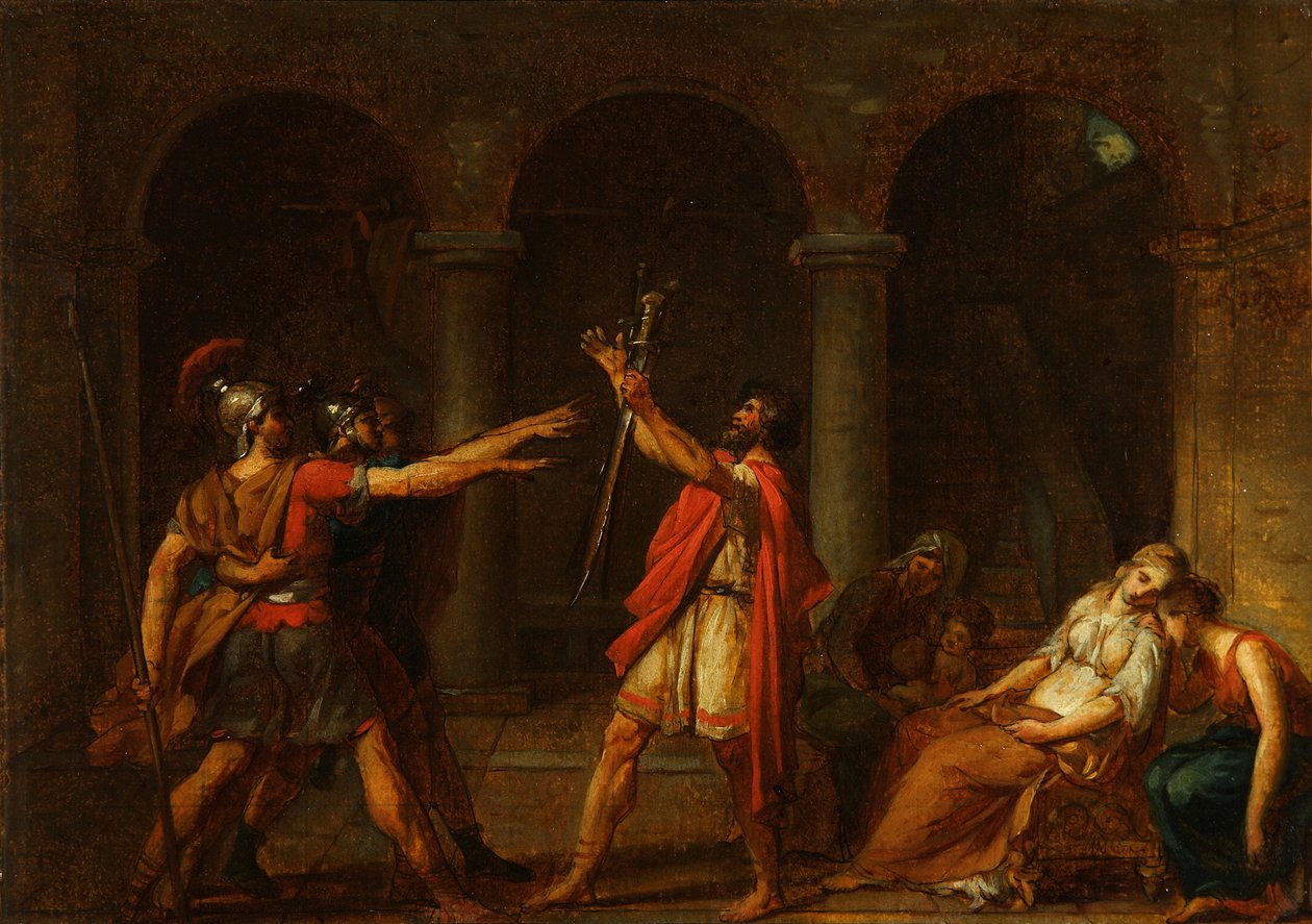 قسم دراسة الحوراتي ، 1784 بواسطة جاك لويس ديفيد