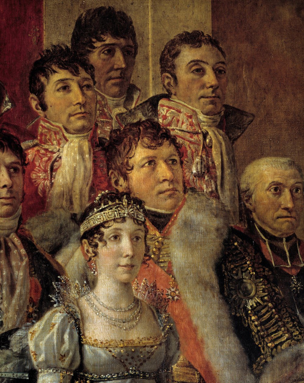 The Rite of Napoleon. Detail depicting Marie-Julie Clary (wife of Joseph Bonaparte بواسطة جاك لويس ديفيد