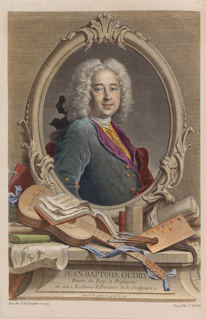 صورة جان بابتيست أودري 1686-1755 ، 1755. بواسطة جاك نيكولاس تارديو