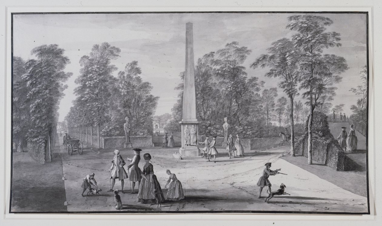 The great obelisk, near the south-west entrance to Lord Burlington