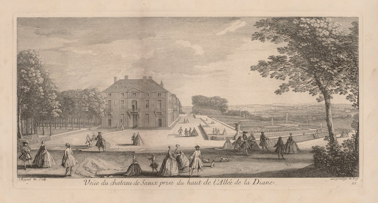 منظر لـ Chateau de Seaux من منتزه ديانا بواسطة جاك ريغو