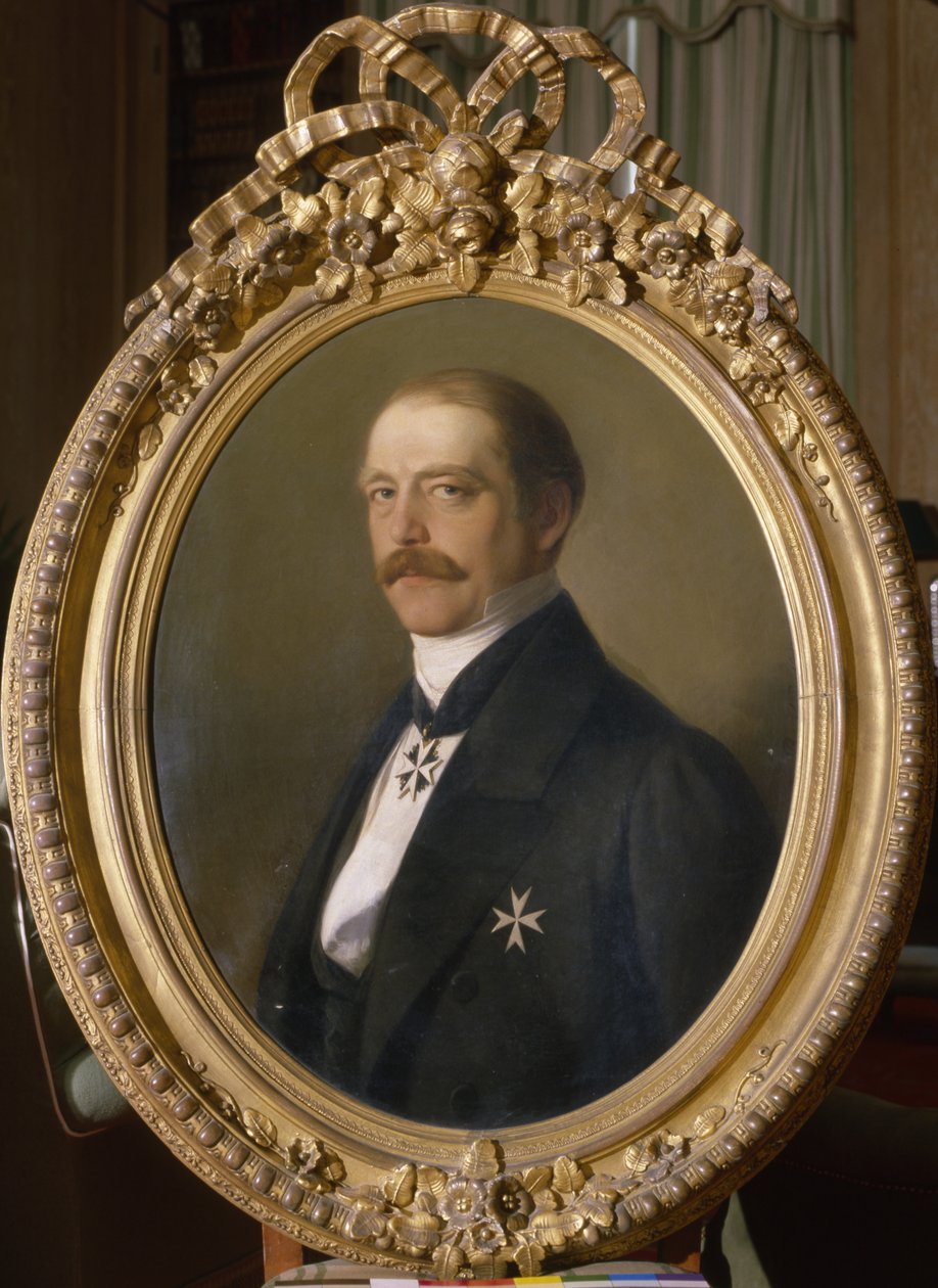 أوتو فون بسمارك كمبعوث بروسيا إلى النظام الغذائي للاتحاد الألماني في فرانكفورت ، 1855 بواسطة جاكوب بيكر