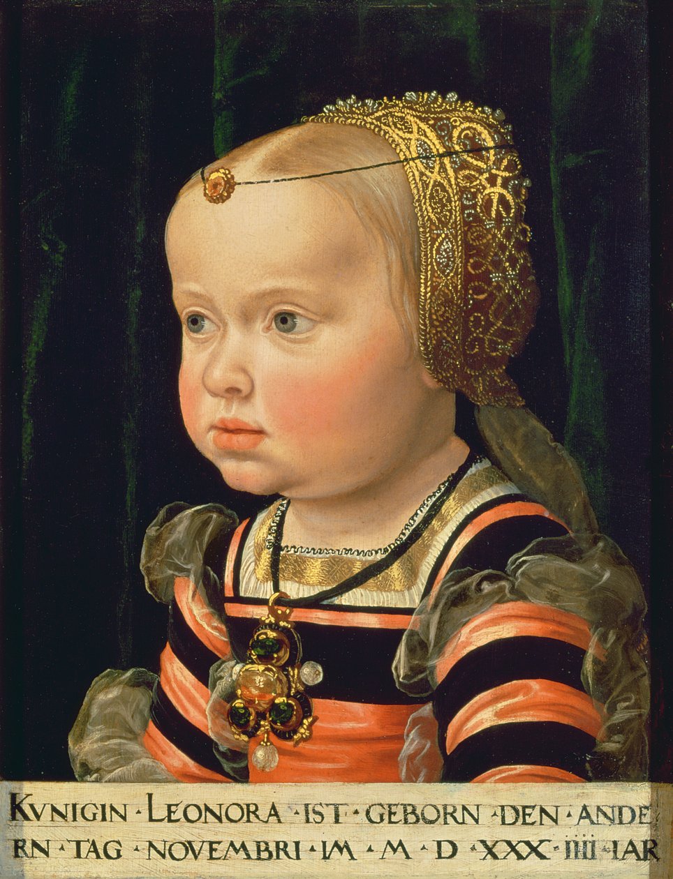 Archduchess Eleanor of Mantua (1534-94) ، البالغ من العمر عامين (لوحة) بواسطة جاكوب سيسينجر