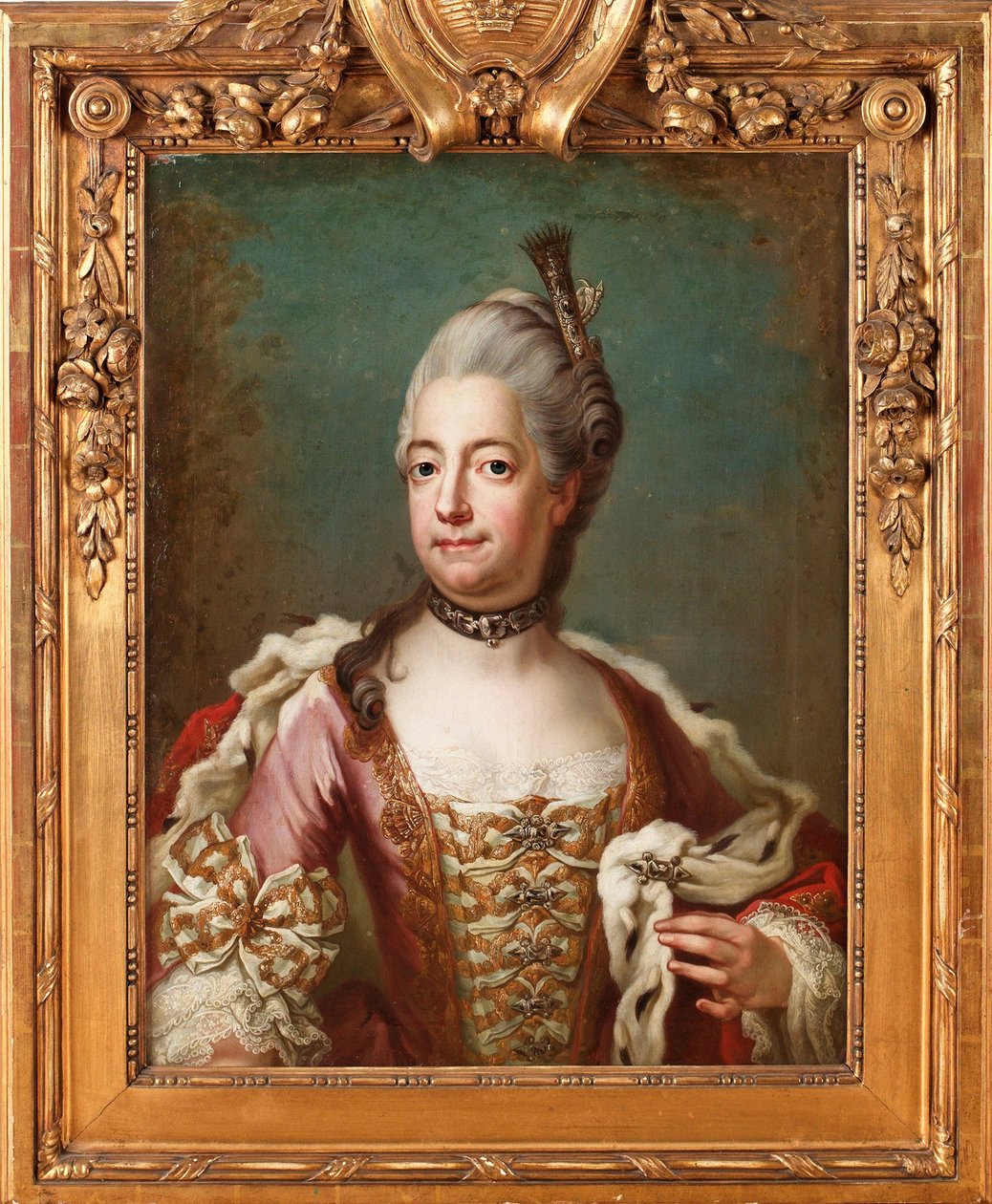 لويز أولريك (Louise-Ulrique) من بروسيا (1720-1782) ، ملكة السويد - لوحة لجاكوب بجورك (1726-1793) ، زيت على قماش ، 73 × 55 سم - لويزا أولريكا من بروسيا ، زيت على قماش لجاكوب بجورك - مجموعة خاصة بواسطة جاكوب بيورك