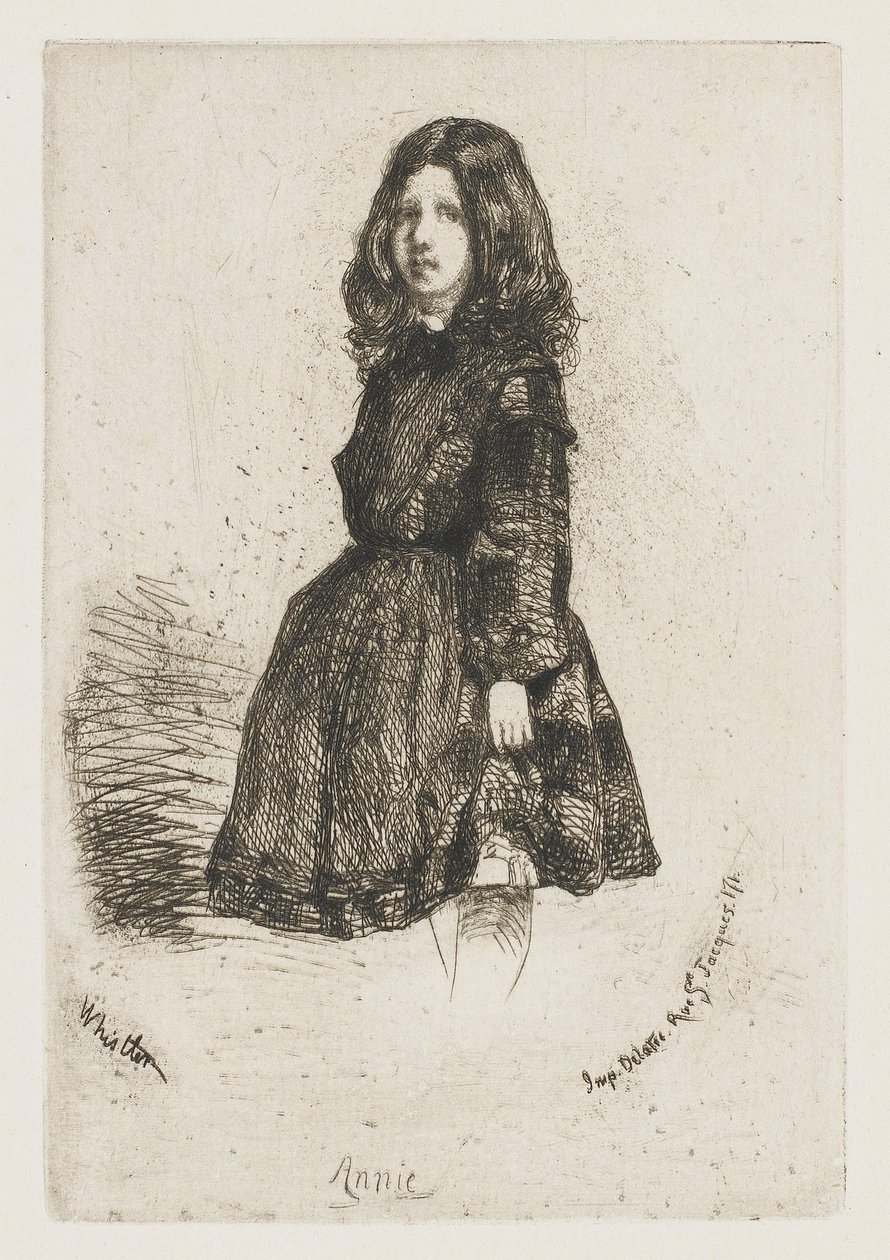 آني ، c.1857-58 (النقش على الورق) بواسطة جيمس أبوت ماكنيل ويسلر