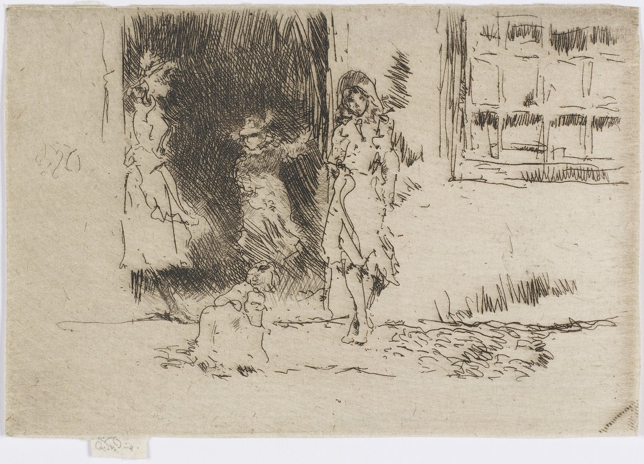 باب الكوخ ، c.1884-86 (النقش على الورق) بواسطة جيمس أبوت ماكنيل ويسلر