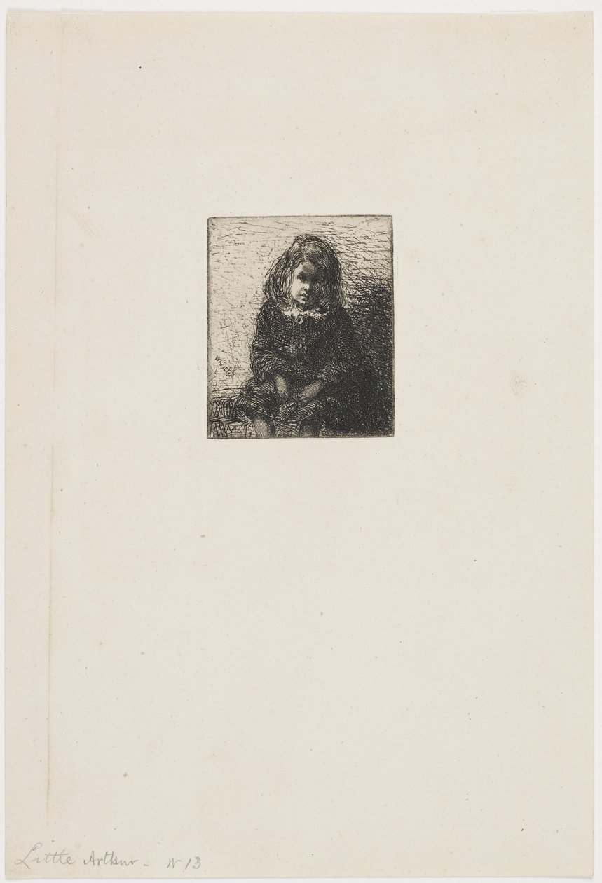 ليتل آرثر ، c.1857-58 (النقش على الورق) بواسطة جيمس أبوت ماكنيل ويسلر