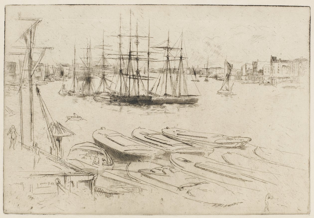 المجمع الكبير ، c.1879 (النقش على الورق) بواسطة جيمس أبوت ماكنيل ويسلر