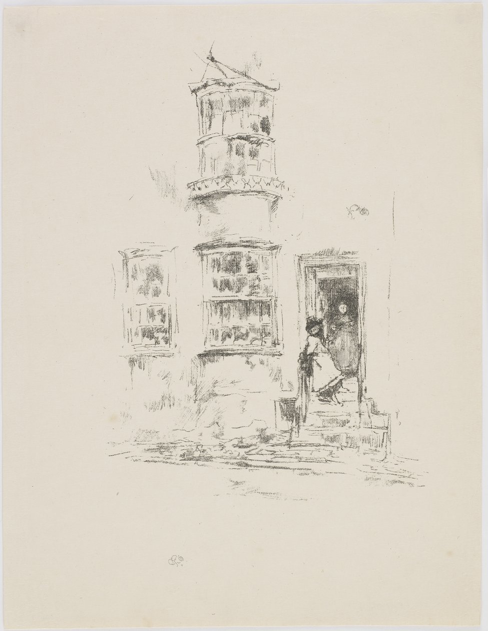 الخطوات الصغيرة ، لايم ريجيس ، 1895-1896 (litho on paper) بواسطة جيمس أبوت ماكنيل ويسلر