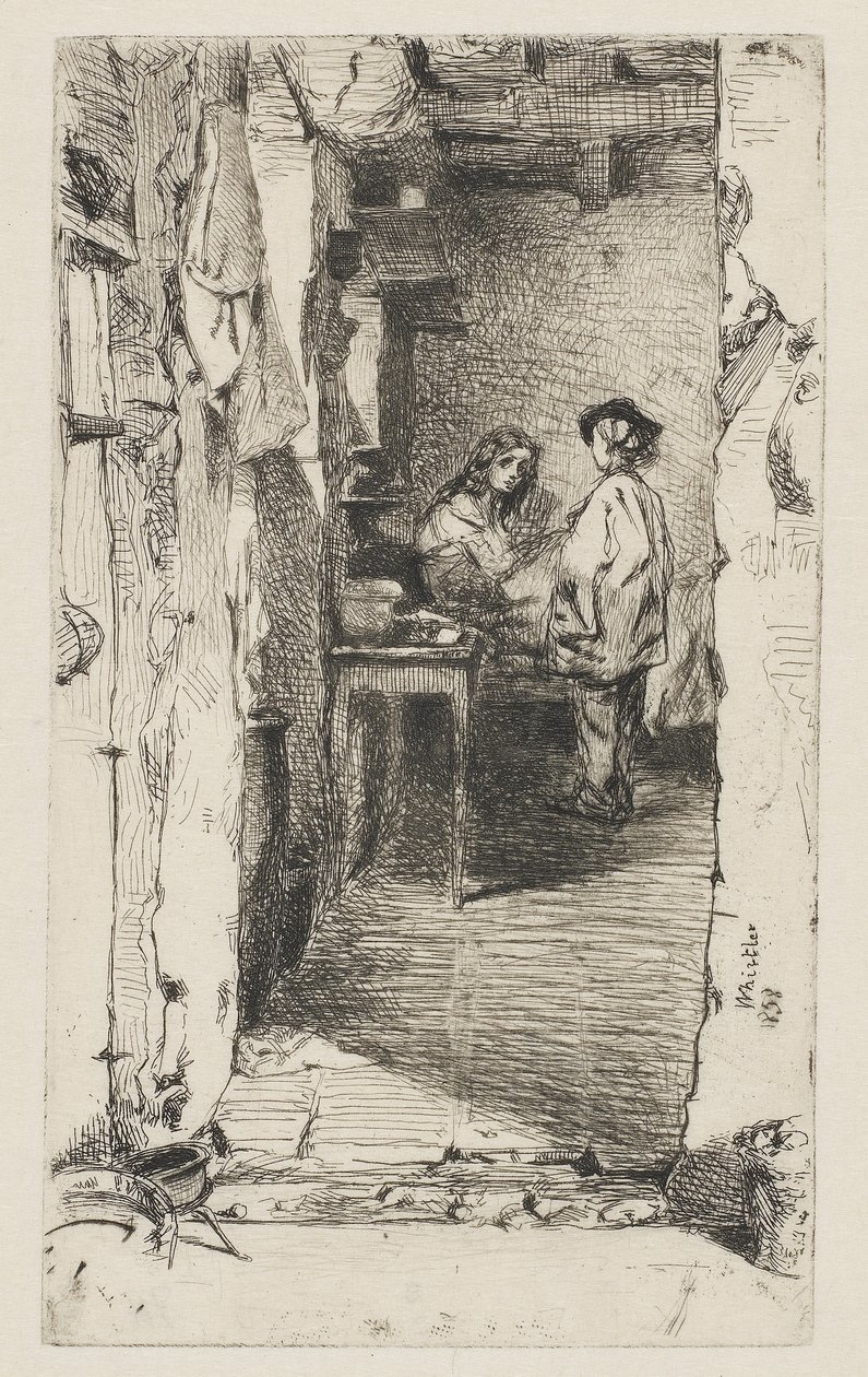 The Rag Gatherers ، 1858 (النقش على الورق) بواسطة جيمس أبوت ماكنيل ويسلر