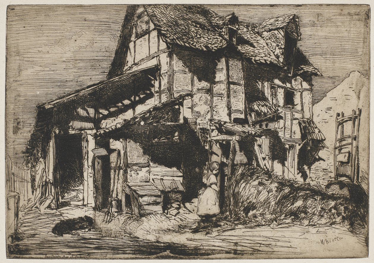 The Unsafe Tenement ، 1858 (النقش على الورق) بواسطة جيمس أبوت ماكنيل ويسلر