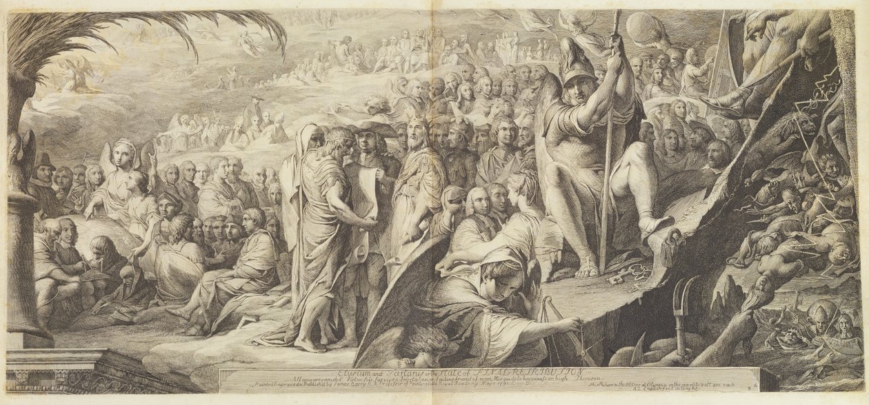 Elysium و Sartarus أو حالة القصاص النهائي ، 1791 بواسطة جيمس باري