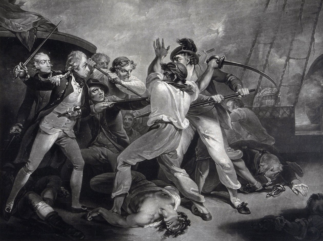 العمل المميز لغالانت نيلسون ، 1798 بواسطة جيمس دانييل