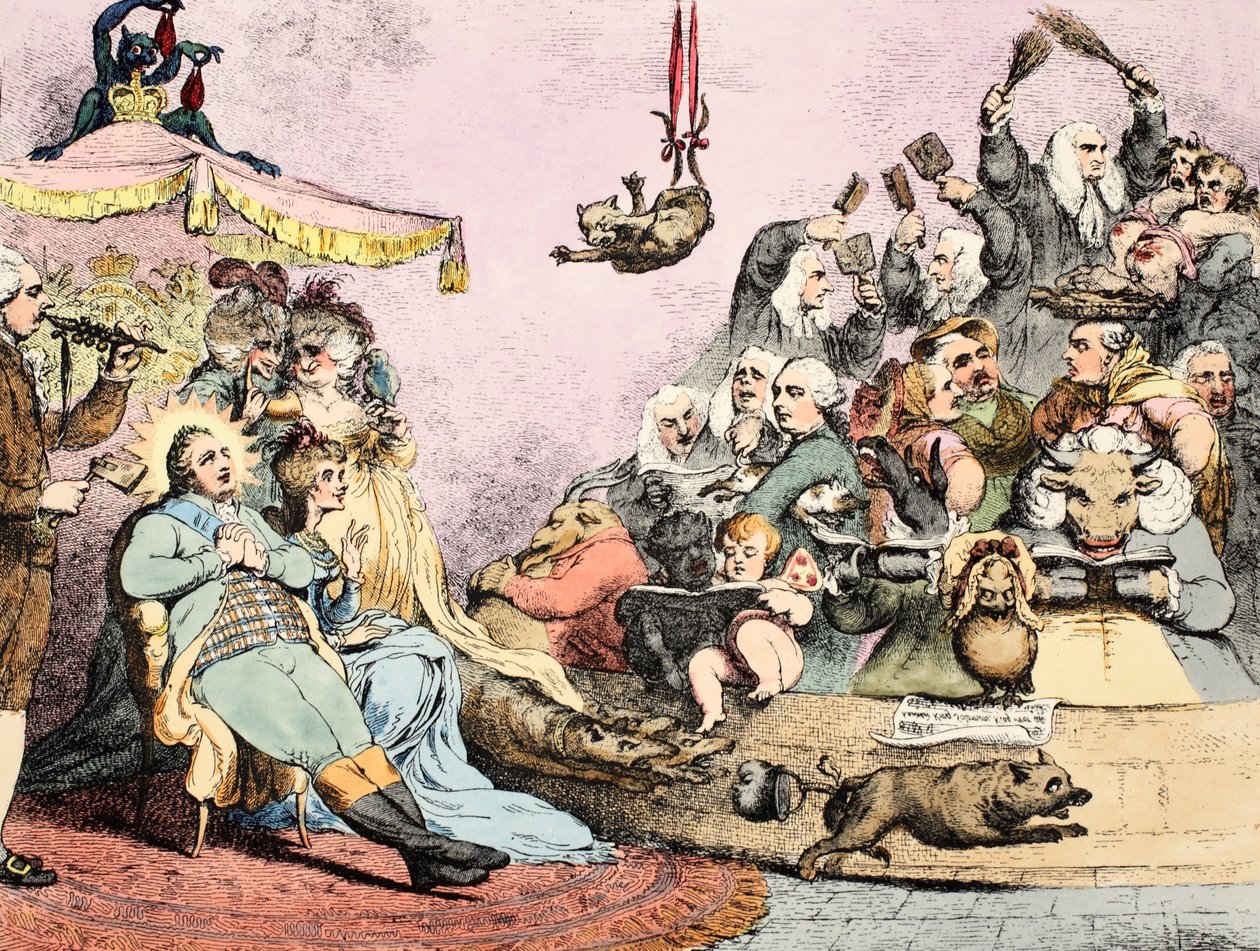 الموسيقى القديمة ، حانة. 1787 (النقش اليدوي) بواسطة جيمس جيلراي