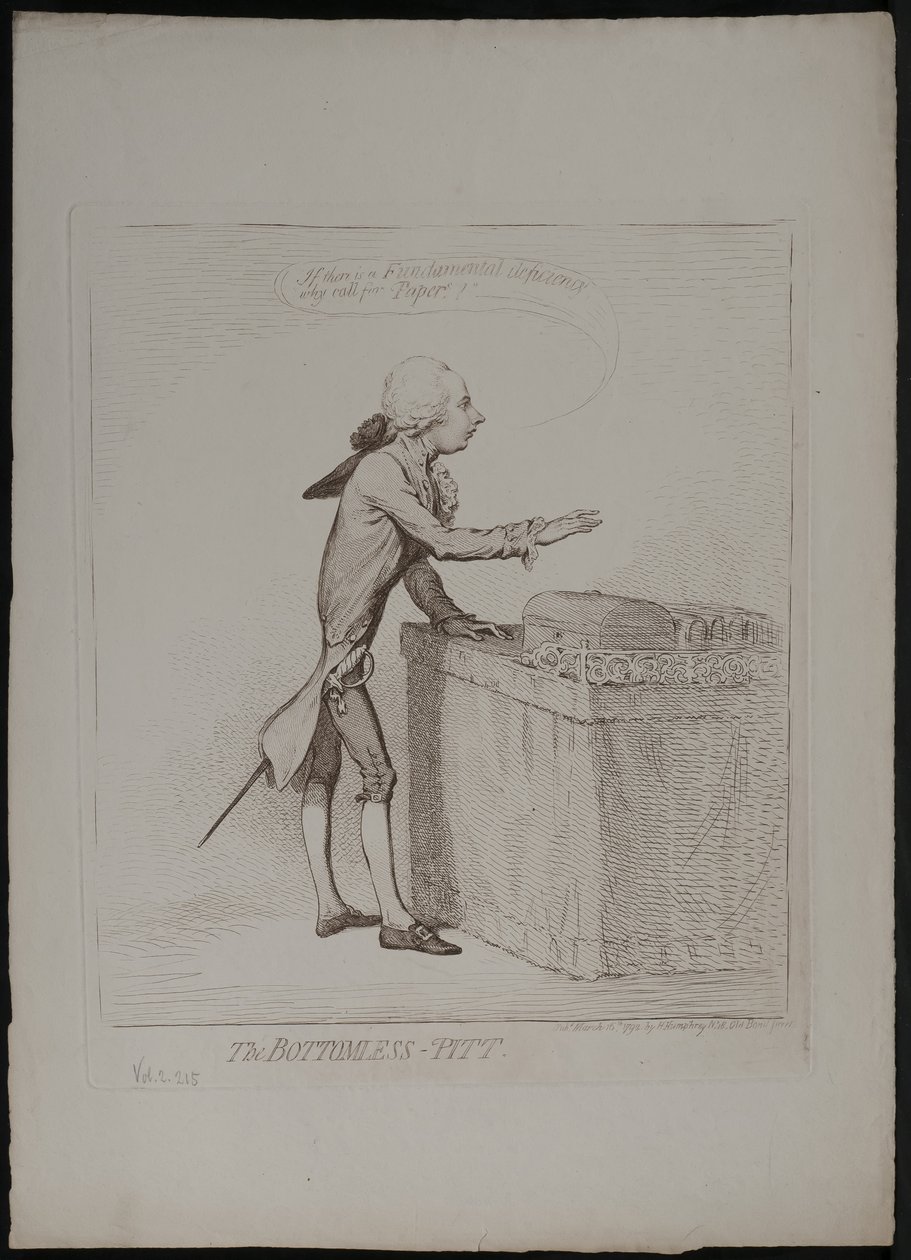 The Bottomless Pitt ، 1792 بواسطة جيمس جيلراي