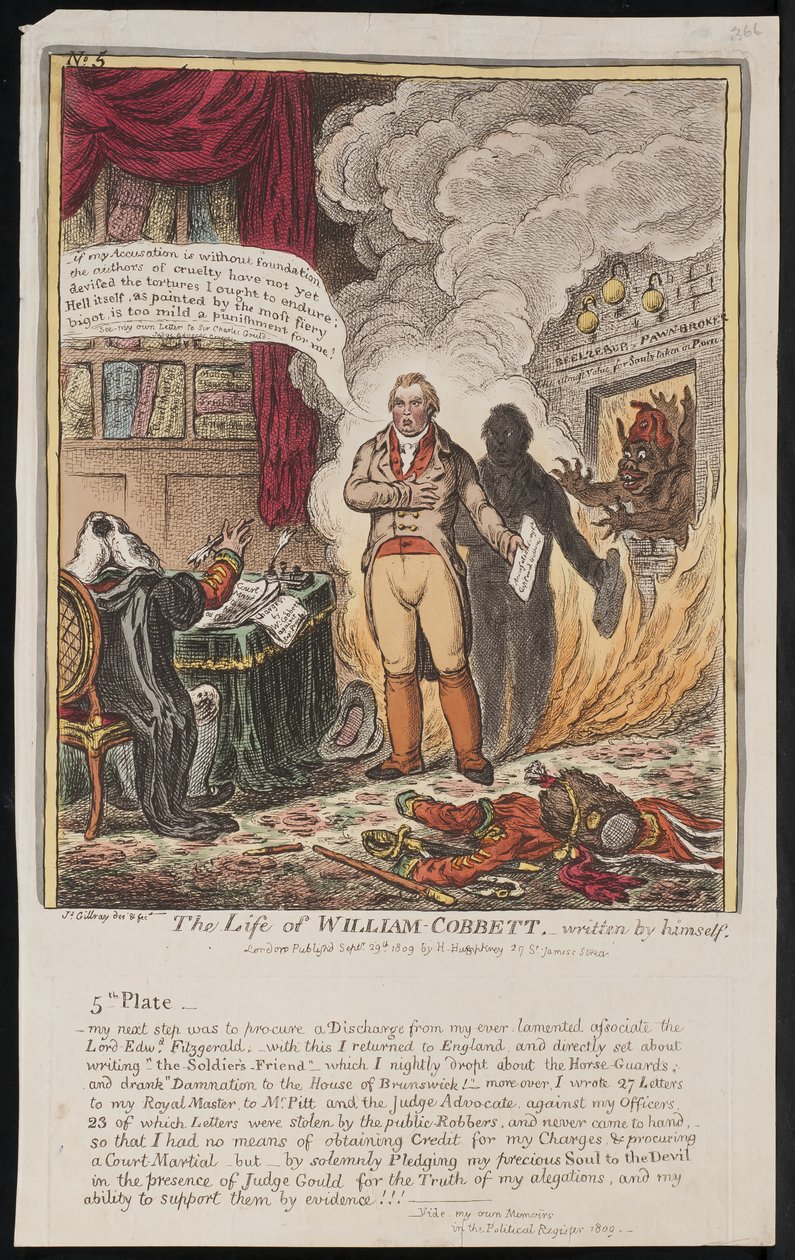 حياة وليام كوبيت ، كتبها بنفسه ، 1809 بواسطة جيمس جيلراي