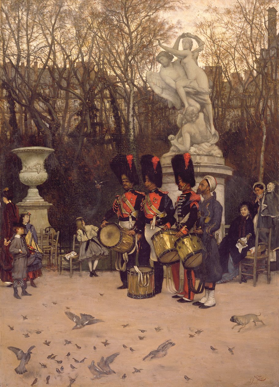 هزيمة التراجع في حدائق التويلري ، 1867 (لوحة) بواسطة جيمس جاك جوزيف تيسو
