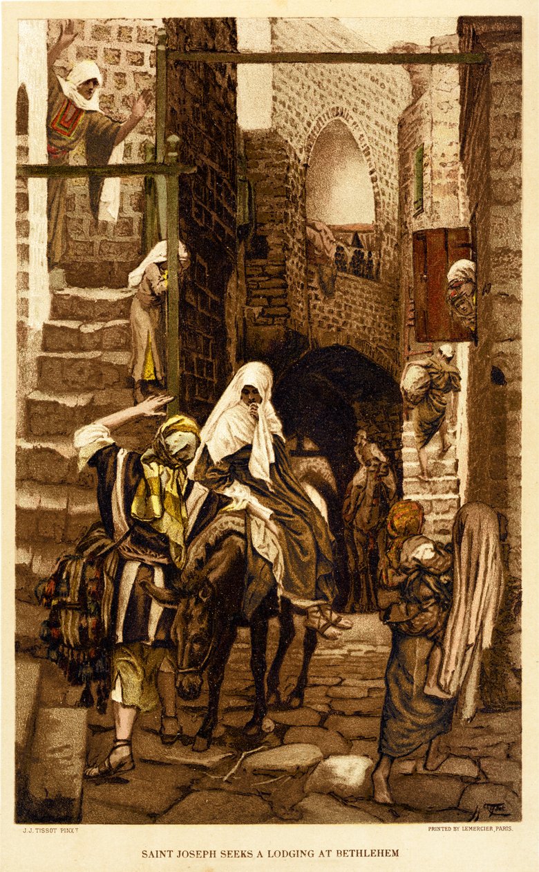 يبحث يوسف عن سكن في بيت لحم - الكتاب المقدس بواسطة جيمس جاك جوزيف بعد تيسو