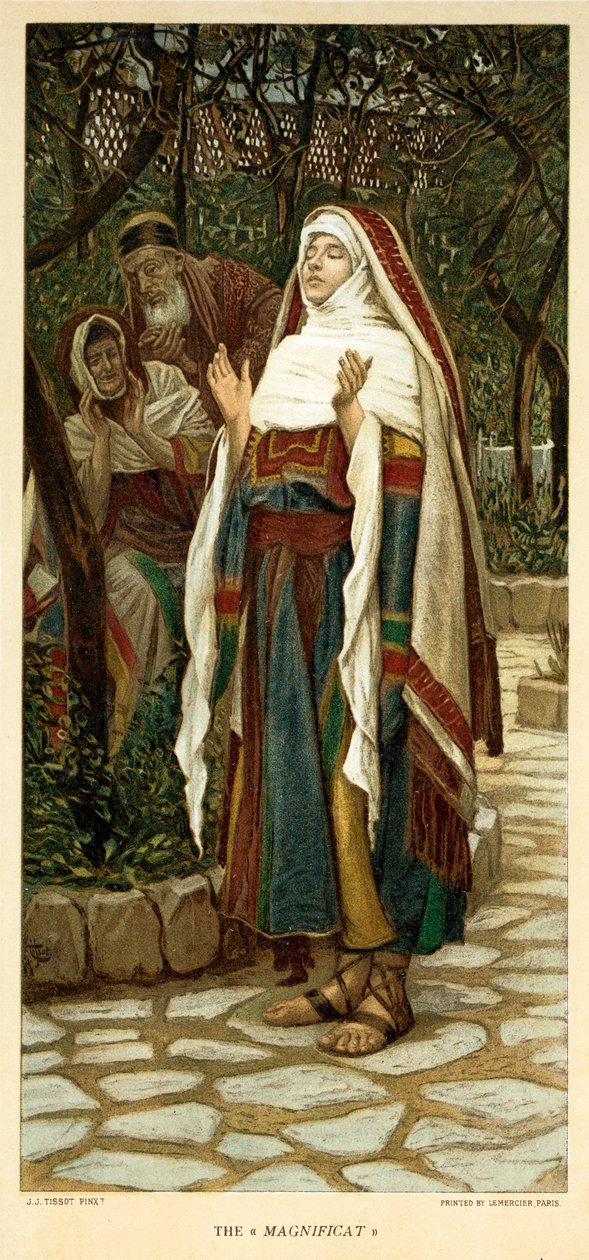 The Magnificat، Saint Luke - Chapter 1 - الكتاب المقدس بواسطة جيمس جاك جوزيف بعد تيسو