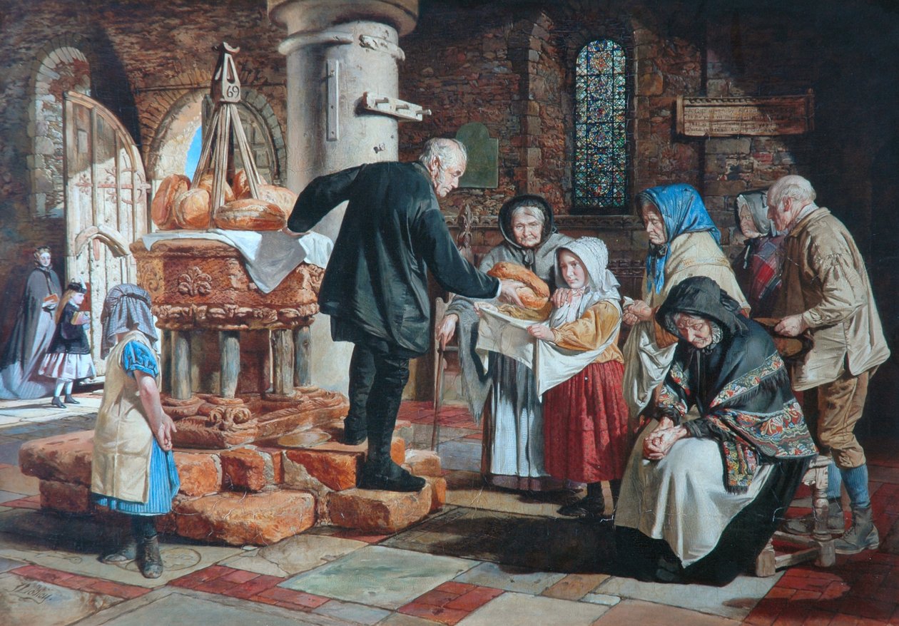 The Dole ، Stow Church ، Lincolnshire ، c.1864-67 زيت على لوحة بواسطة جيمس لوبلي