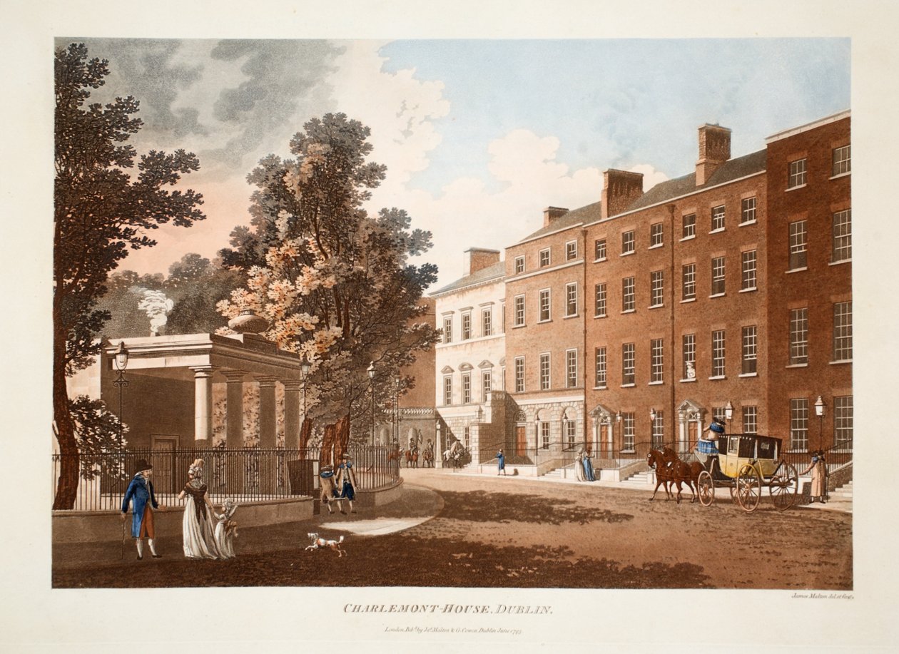 Charlemont-House ، دبلن ، 1793 (النقش اليدوي) بواسطة جيمس مالتون