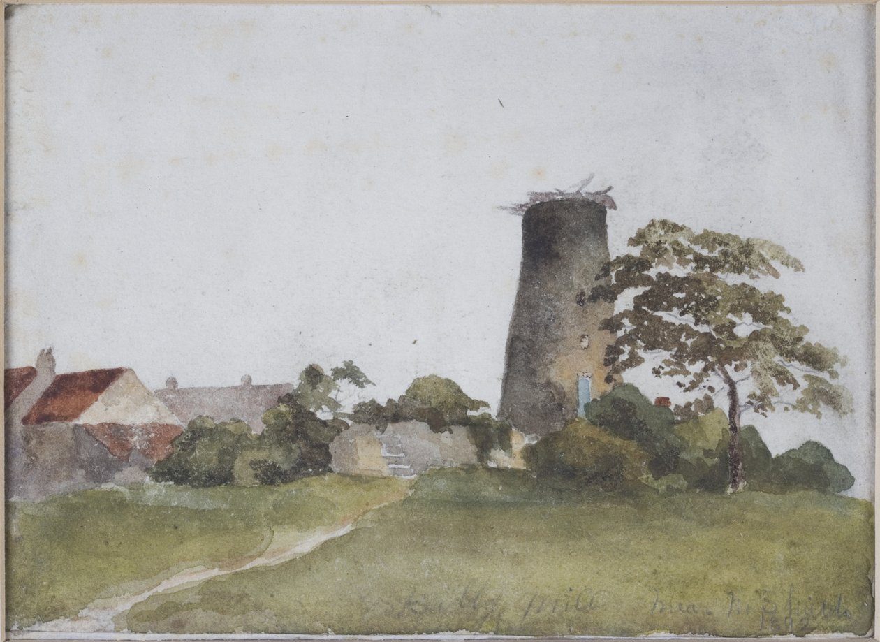 Billy Mill بالقرب من North Shields (قلم رصاص ، ألوان مائية ، ألوان على الورق) بواسطة جيمس ميللر براون