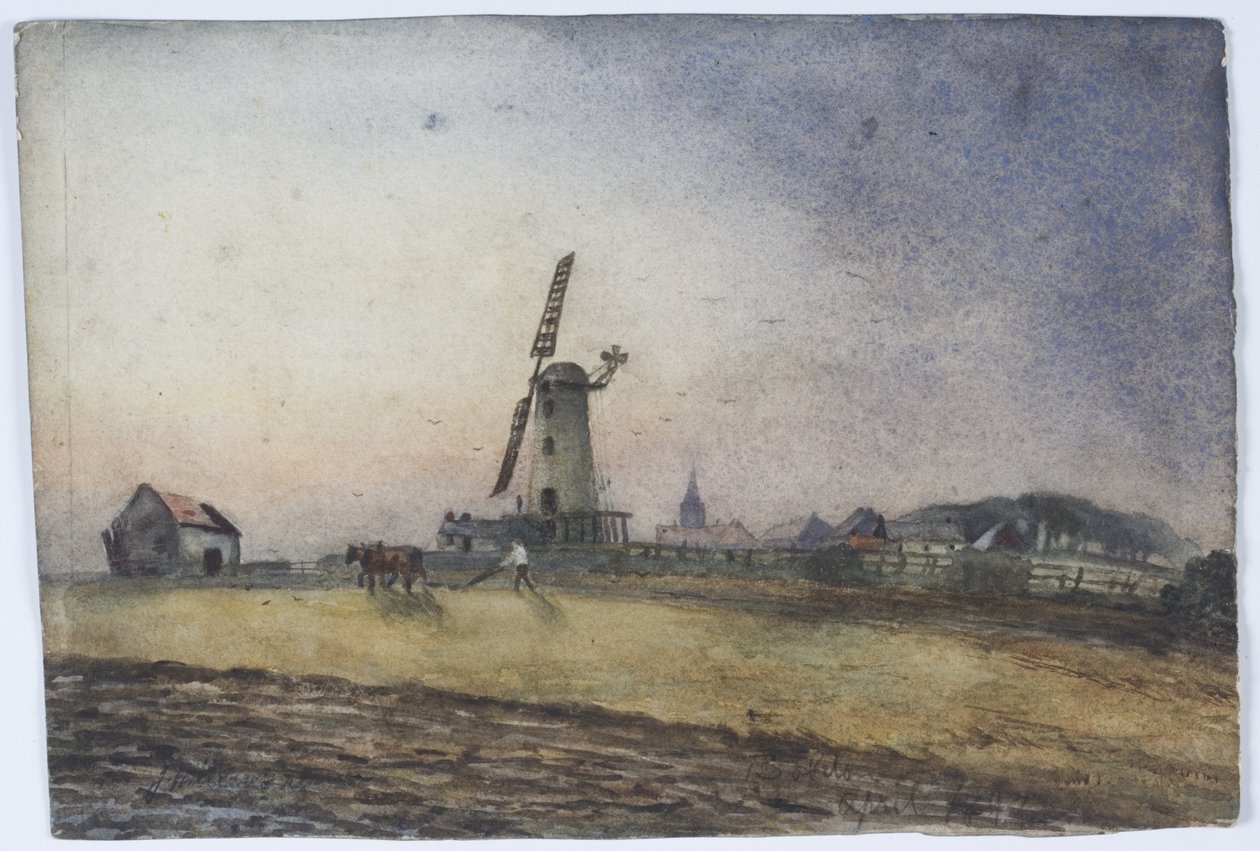 Boldon Mill (قلم رصاص ، ألوان مائية ، لون جسم على ورق) بواسطة جيمس ميللر براون