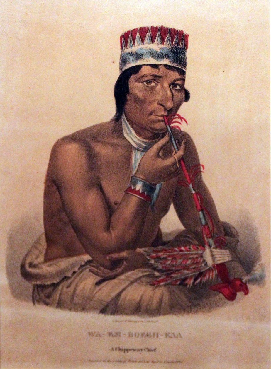 Waemboeshkaa ، رئيس Chippeway ، 1825 بواسطة جيمس أوتو لويس