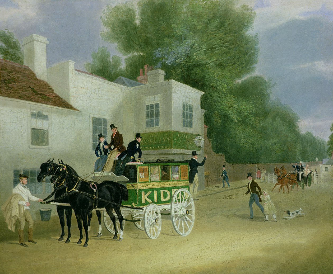 Omnibus الخاص بكيد إلى Turnham Green في Angel Inn بواسطة جيمس بولارد