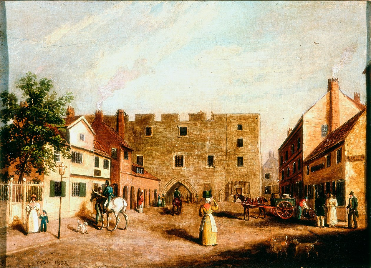 نيوجيت ، نيوكاسل أبون تاين ، c.1820 بواسطة جيمس راسل ريوت
