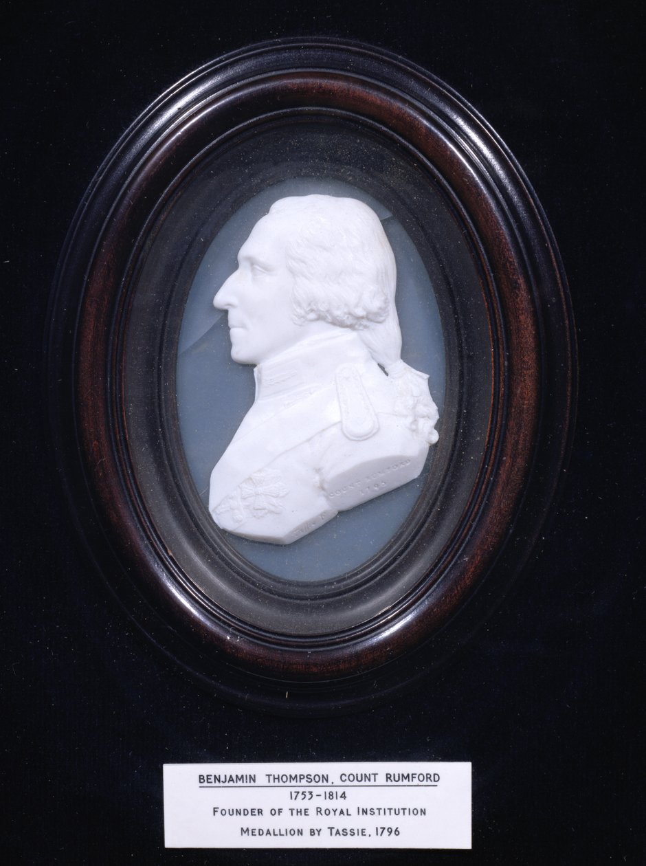 ميدالية تصور بنيامين طومسون ، الكونت رمفورد (1753-1814) ، 1796 بواسطة جيمس تاسي