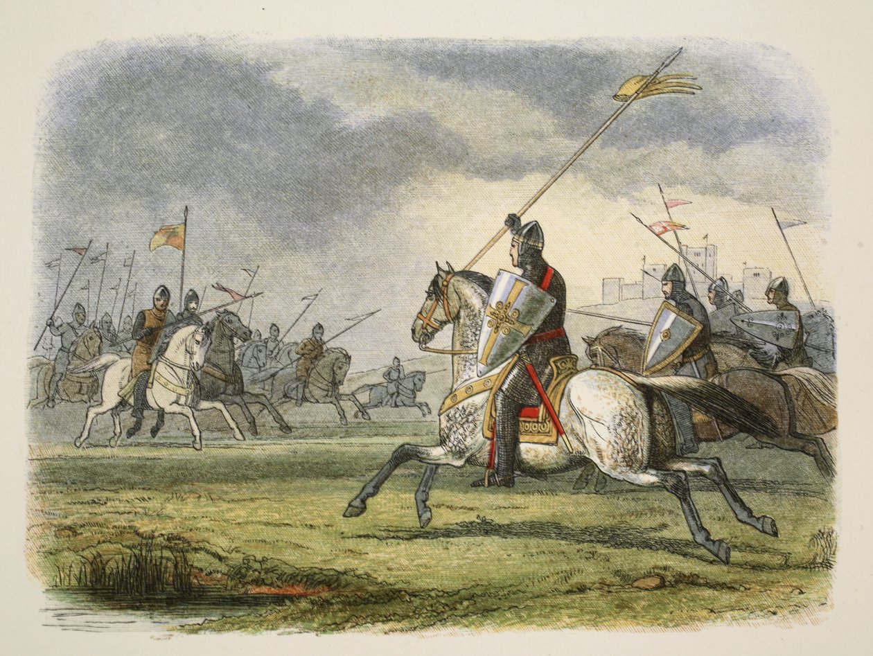 أخذ وليام الأسد سجينًا ، من تاريخ إنجلترا قبل 55 إلى 1485 م ، حانة. لندن ، 1863 بواسطة جيمس ويليام إدموند دويل