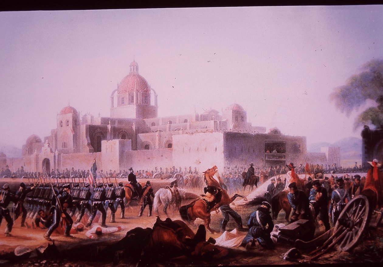 Mexican-American War (1846-48), US troops attack San Mateo at Churubusco بواسطة جيمس (بعد) ووكر