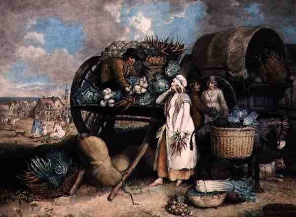 سوق الخضار ، نقش ويليام وارد (1766-1826) ، حانة. بواسطة السادة وارد وشركاهم بواسطة جيمس (بعد) وارد